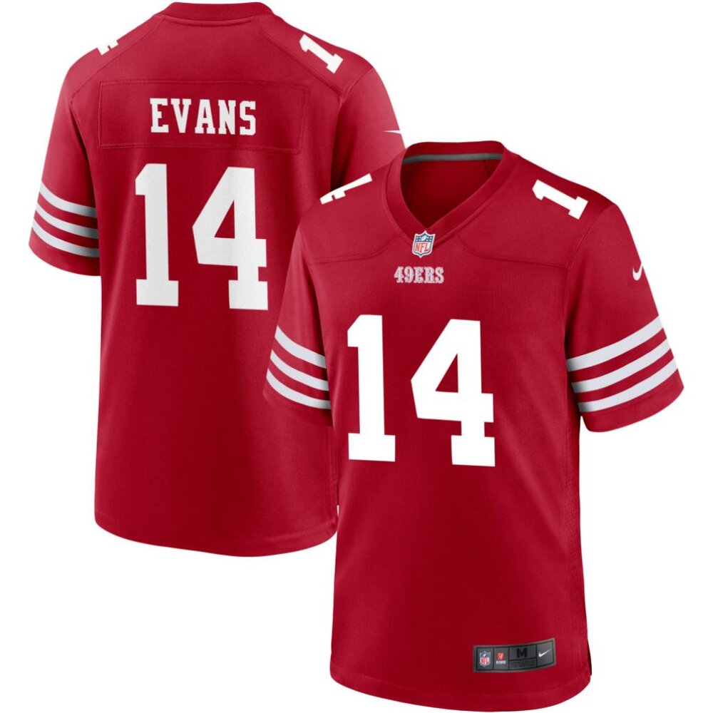 Can Select Mens Youths  Mike Evans Red Vapor Stitched Jersey